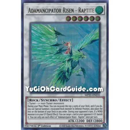 Adamancipator Risen - Raptite (Ultra Rare) – 2021 Tin of Ancient Battles | Carta YUGIOH en México