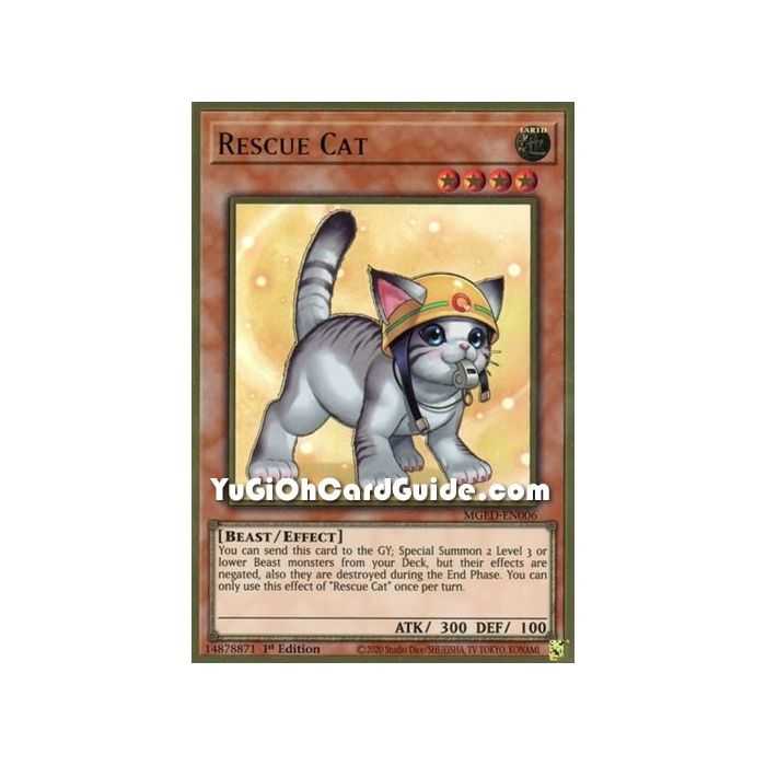 Rescue Cat (Premium Gold Rare) – Maximum Gold El Dorado | Carta YUGIOH en México