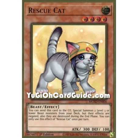 Rescue Cat (Premium Gold Rare) – Maximum Gold El Dorado | Carta YUGIOH en México