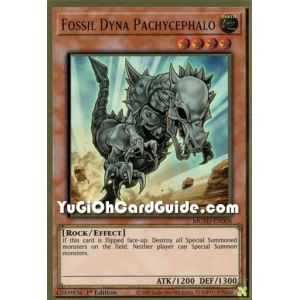 Fossil Dyna Pachycephalo (Premium Gold Rare) – Maximum Gold El Dorado | Carta YUGIOH en México