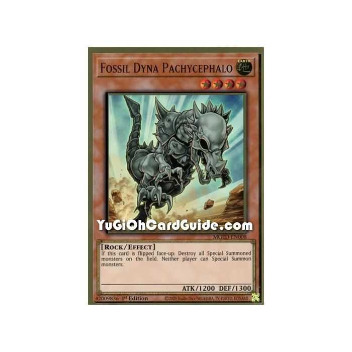 Fossil Dyna Pachycephalo (Premium Gold Rare) – Maximum Gold El Dorado | Carta YUGIOH en México