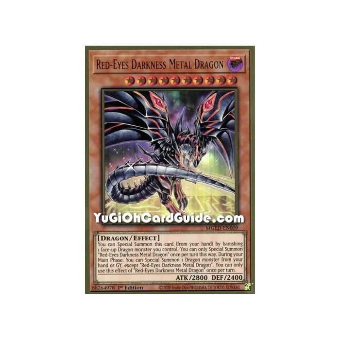 Red-Eyes Darkness Metal Dragon (Premium Gold Rare) – Maximum Gold El Dorado | Carta YUGIOH en México
