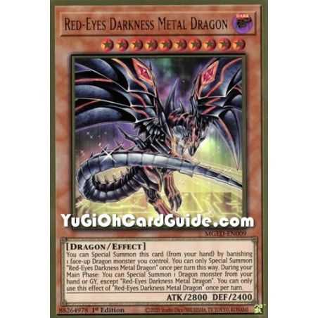 Red-Eyes Darkness Metal Dragon (Premium Gold Rare) – Maximum Gold El Dorado | Carta YUGIOH en México
