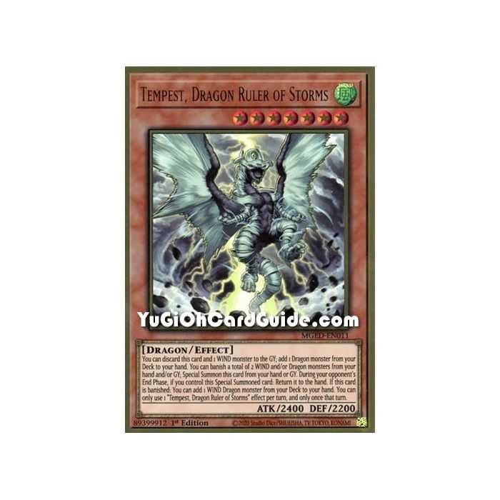 Tempest, Dragon Ruler of Storms (Premium Gold Rare) – Maximum Gold El Dorado | Carta YUGIOH en México