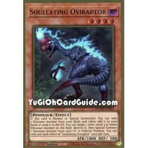 Souleating Oviraptor (Premium Gold Rare) – Maximum Gold El Dorado | Carta YUGIOH en México