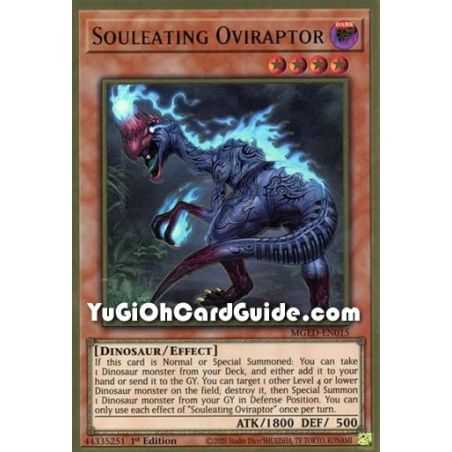 Souleating Oviraptor (Premium Gold Rare) – Maximum Gold El Dorado | Carta YUGIOH en México