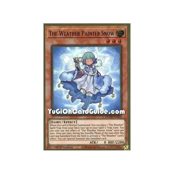 The Weather Painter Snow (Premium Gold Rare) – Maximum Gold El Dorado | Carta YUGIOH en México
