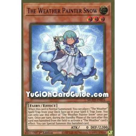 The Weather Painter Snow (Premium Gold Rare) – Maximum Gold El Dorado | Carta YUGIOH en México
