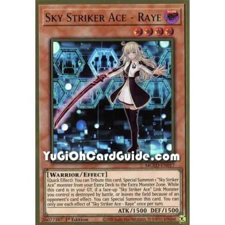 Sky Striker Ace - Raye (Premium Gold Rare) – Maximum Gold El Dorado | Carta YUGIOH en México