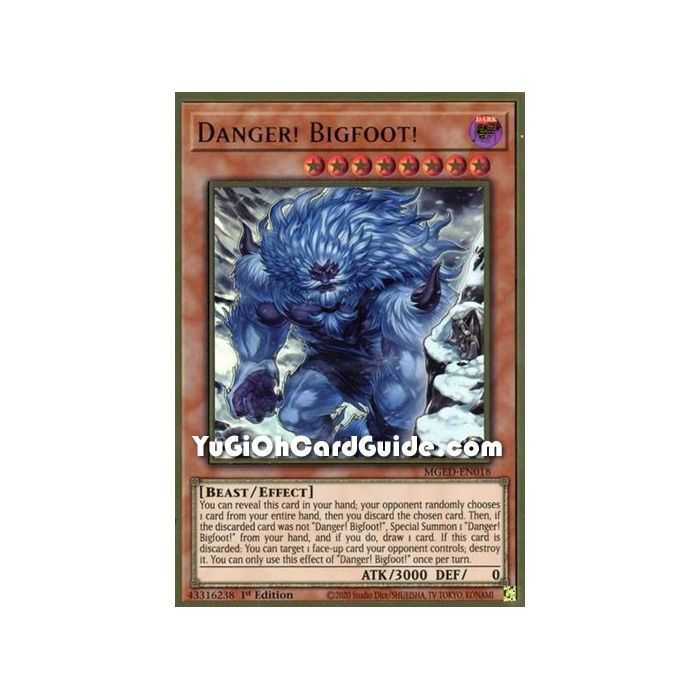 Danger! Bigfoot! (Premium Gold Rare) – Maximum Gold El Dorado | Carta YUGIOH en México