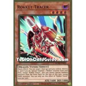 Rokket Tracer (Premium Gold Rare) – Maximum Gold El Dorado | Carta YUGIOH en México