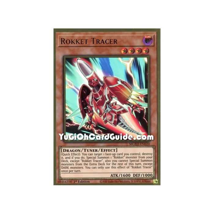 Rokket Tracer (Premium Gold Rare) – Maximum Gold El Dorado | Carta YUGIOH en México