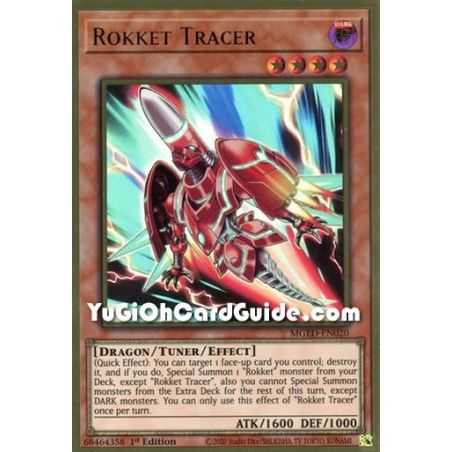 Rokket Tracer (Premium Gold Rare) – Maximum Gold El Dorado | Carta YUGIOH en México