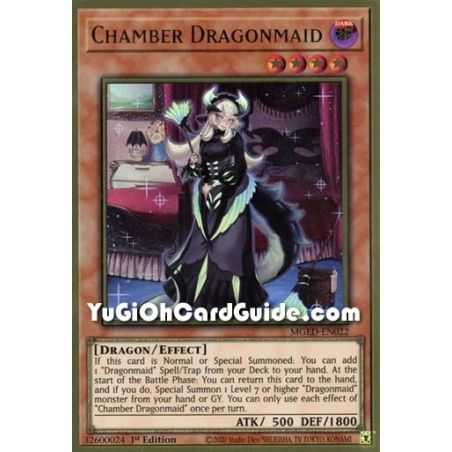 Chamber Dragonmaid (Premium Gold Rare) – Maximum Gold El Dorado | Carta YUGIOH en México