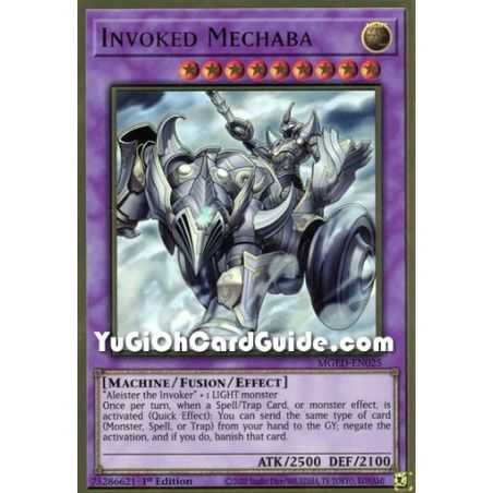 Invoked Mechaba (Premium Gold Rare) – Maximum Gold El Dorado | Carta YUGIOH en México
