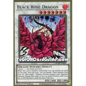 Black Rose Dragon (Premium Gold Rare) – Maximum Gold El Dorado | Carta YUGIOH en México