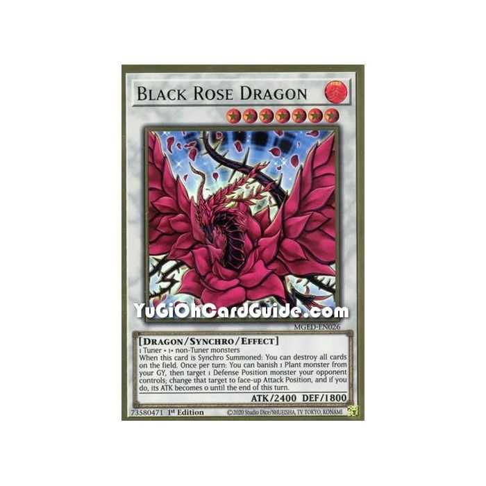 Black Rose Dragon (Premium Gold Rare) – Maximum Gold El Dorado | Carta YUGIOH en México