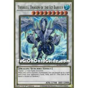 Trishula, Dragon of the Ice Barrier (Premium Gold Rare) – Maximum Gold El Dorado | Carta YUGIOH en México