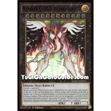 Number C1000: Numeruonius (Premium Gold Rare) – Maximum Gold El Dorado | Carta YUGIOH en México