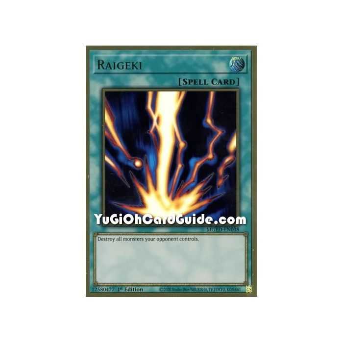 Raigeki (Premium Gold Rare) – Maximum Gold El Dorado | Carta YUGIOH en México