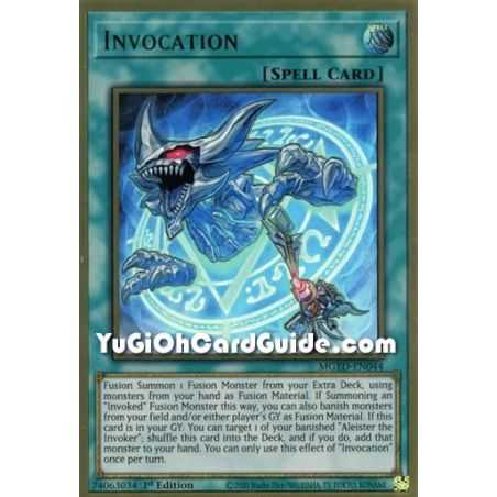 Invocation (Premium Gold Rare) – Maximum Gold El Dorado | Carta YUGIOH en México