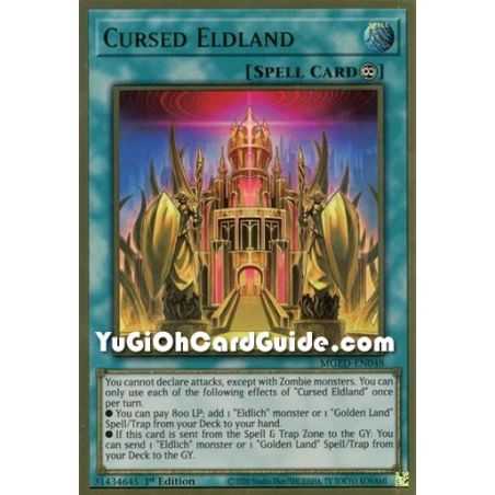 Cursed Eldland (Premium Gold Rare) – Maximum Gold El Dorado | Carta YUGIOH en México