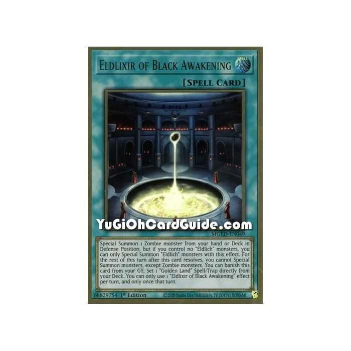 Eldlixir of Black Awakening (Premium Gold Rare) – Maximum Gold El Dorado | Carta YUGIOH en México