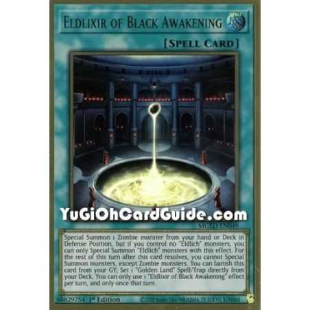 Eldlixir of Black Awakening (Premium Gold Rare) – Maximum Gold El Dorado | Carta YUGIOH en México