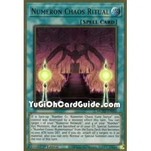 Numeron Chaos Ritual (Premium Gold Rare) – Maximum Gold El Dorado | Carta YUGIOH en México