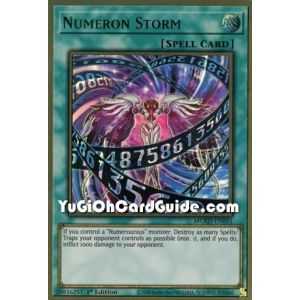 Numeron Storm (Premium Gold Rare) – Maximum Gold El Dorado | Carta YUGIOH en México