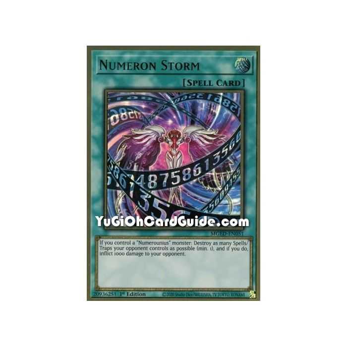 Numeron Storm (Premium Gold Rare) – Maximum Gold El Dorado | Carta YUGIOH en México