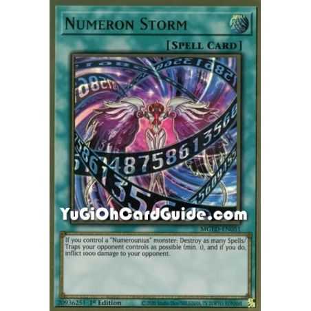 Numeron Storm (Premium Gold Rare) – Maximum Gold El Dorado | Carta YUGIOH en México