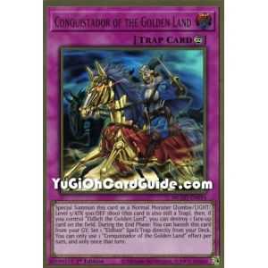 Conquistador of the Golden Land (Premium Gold Rare) – Maximum Gold El Dorado | Carta YUGIOH en México