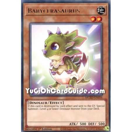 Babycerasaurus (Rare) – Maximum Gold El Dorado | Carta YUGIOH en México
