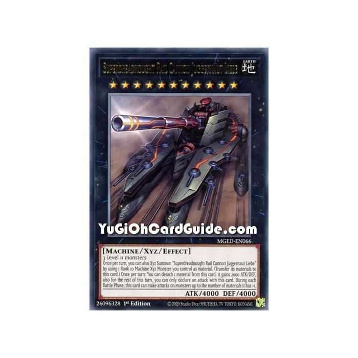 Superdreadnought Rail Cannon Juggernaut Liebe (Rare) – Maximum Gold El Dorado | Carta YUGIOH en México