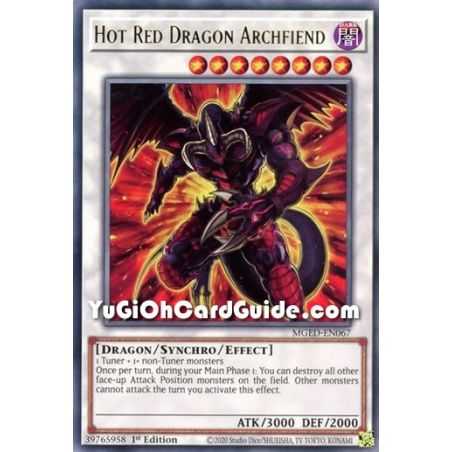 Hot Red Dragon Archfiend (Rare) – Maximum Gold El Dorado | Carta YUGIOH en México