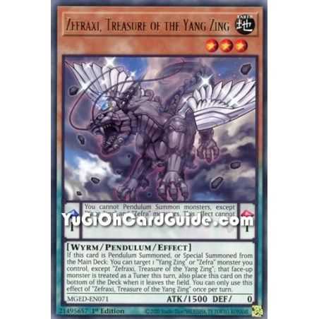 Zefraxi, Treasure of the Yang Zing (Rare) – Maximum Gold El Dorado | Carta YUGIOH en México