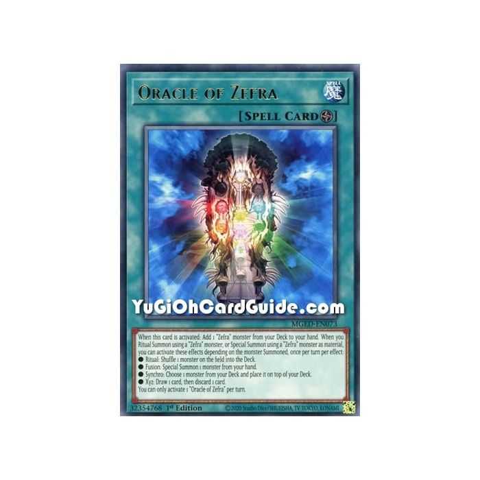 Oracle of Zefra (Rare) – Maximum Gold El Dorado | Carta YUGIOH en México