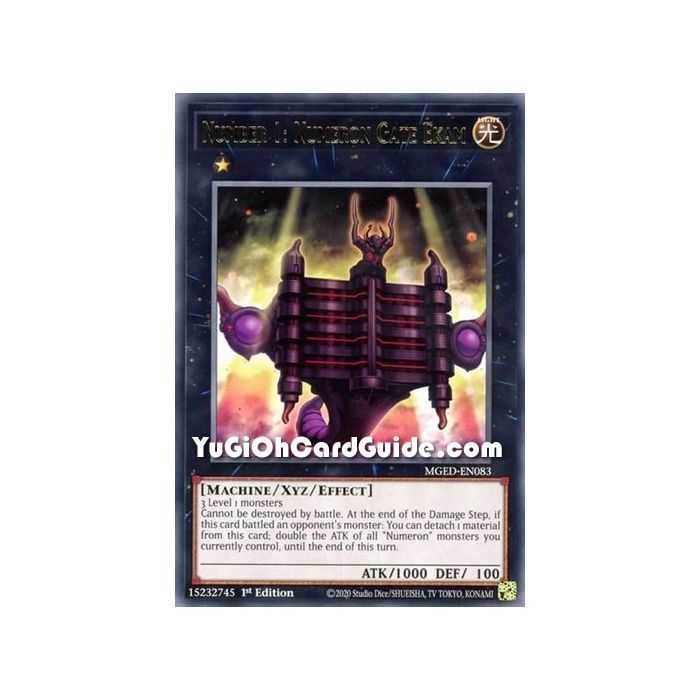 Number 1: Numeron Gate Ekam (Rare) – Maximum Gold El Dorado | Carta YUGIOH en México