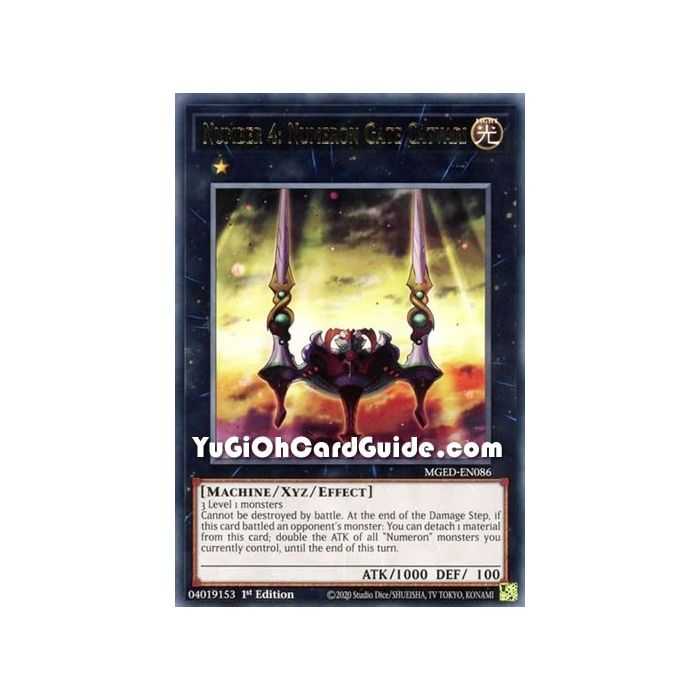 Number 4: Numeron Gate Catvari (Rare) – Maximum Gold El Dorado | Carta YUGIOH en México