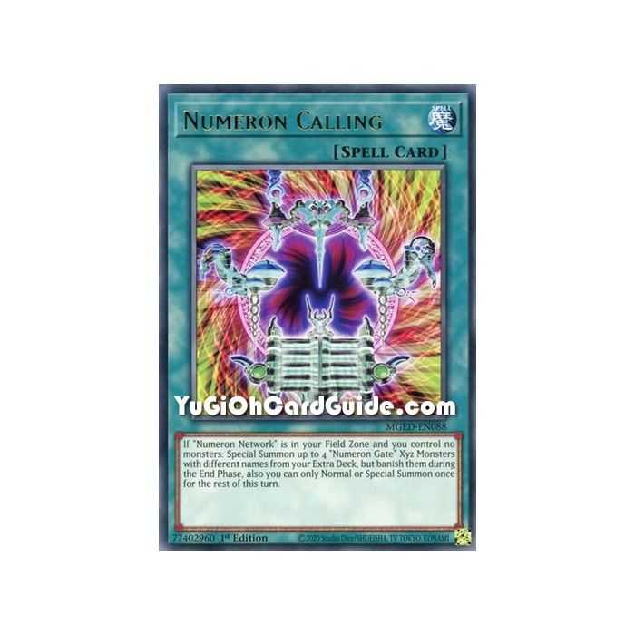 Numeron Calling (Rare) – Maximum Gold El Dorado | Carta YUGIOH en México