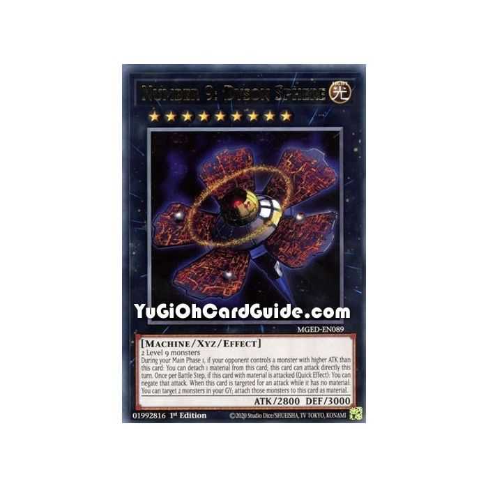 Number 9: Dyson Sphere (Rare) – Maximum Gold El Dorado | Carta YUGIOH en México