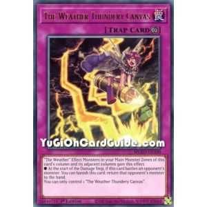 The Weather Thundery Canvas (Rare) – Maximum Gold El Dorado | Carta YUGIOH en México