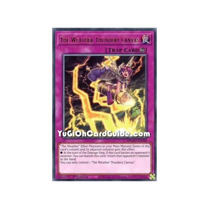 The Weather Thundery Canvas (Rare) – Maximum Gold El Dorado | Carta YUGIOH en México