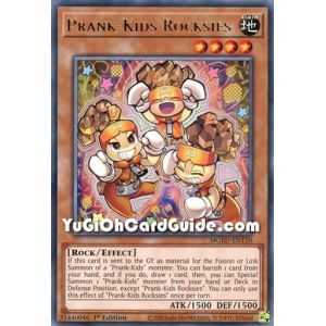 Prank-Kids Rocksies (Rare) – Maximum Gold El Dorado | Carta YUGIOH en México