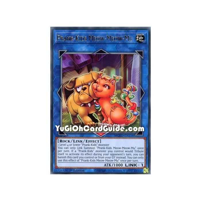 Prank-Kids Meow-Meow-Mu (Rare) – Maximum Gold El Dorado | Carta YUGIOH en México