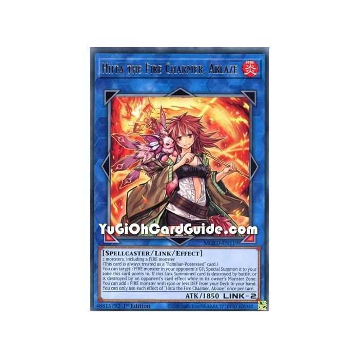 Hiita the Fire Chamer, Ablaze (Rare) – Maximum Gold El Dorado | Carta YUGIOH en México