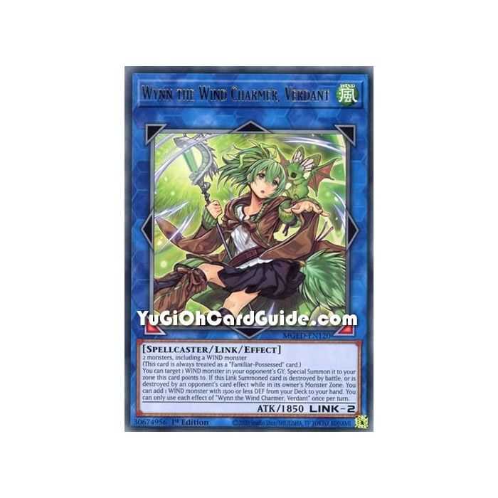 Wynn the Wind Chamer, Verdant (Rare) – Maximum Gold El Dorado | Carta YUGIOH en México