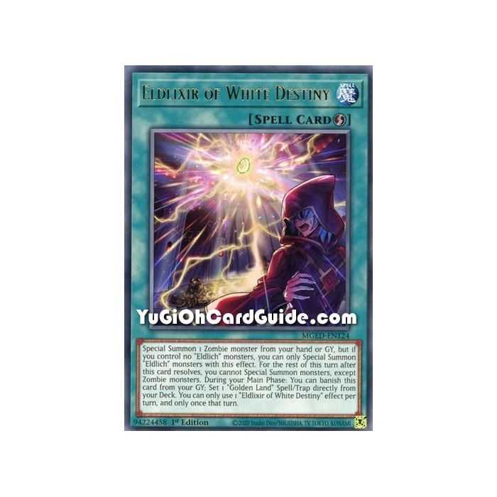 Eldlixir of White Destiny (Rare) – Maximum Gold El Dorado | Carta YUGIOH en México