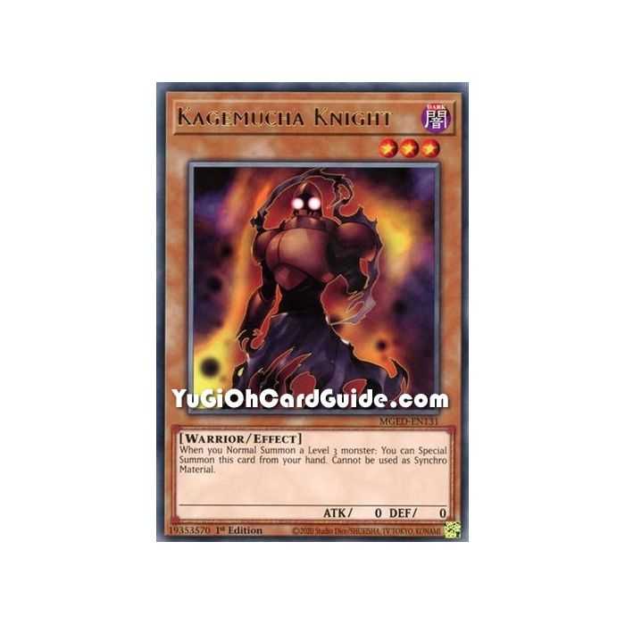 Kagemucha Knight (Rare) – Maximum Gold El Dorado | Carta YUGIOH en México